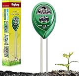 Suplong 3-in-1 Soil Moisture Meter, Upgraded Stainless Steel Probe Soil pH/Light/Moisture Meter for Plants, Soil Tester for Garden, Farm, Lawn, Indoor & Outdoor (No Battery Needed)(Green)